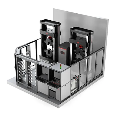 Роботизированная система для испытаний арматуры на растяжение